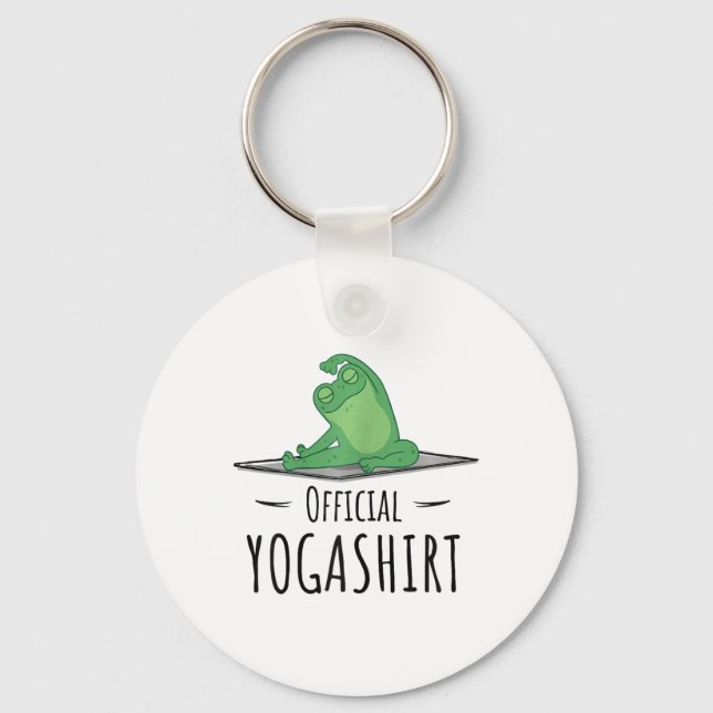 Vacker Chakra Yogi Namaste Och Meditationer Om M Nyckelring (Framsida)