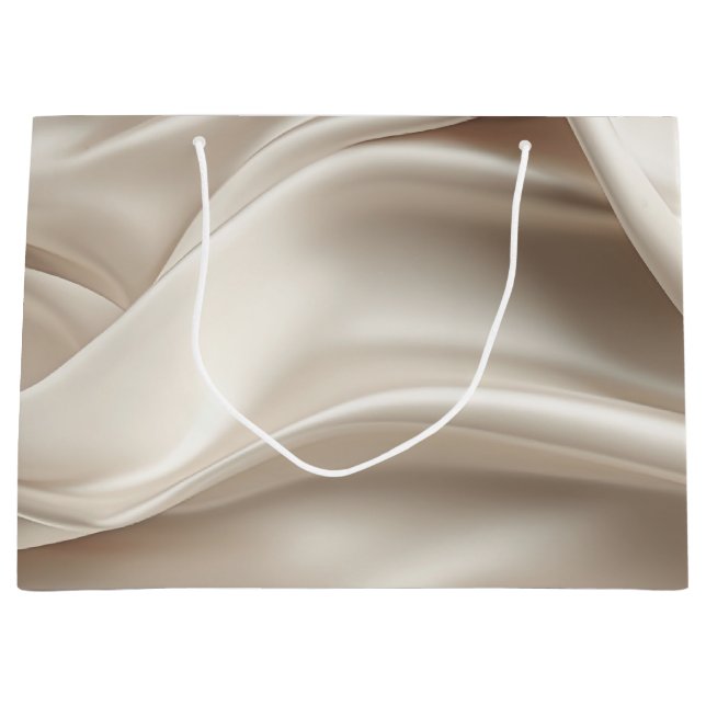 Vacker Champagne Guld Romantisk Falsk Satin  (Framsidan)