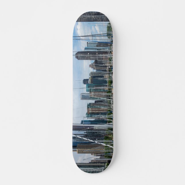 Vacker Chicago Harbor Mini Skateboard Bräda 18,5 Cm (Framsida)