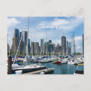 Vacker Chicago Harbor Tänker på dig vykort