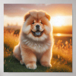 vacker Chow Chow Chow Poster