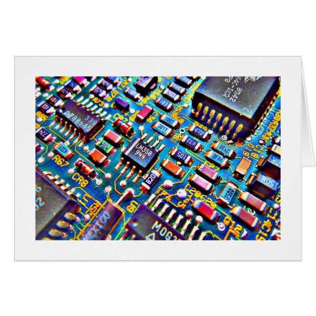 Vacker cirkulation (gränsad) hälsningskort (Framsidan Horizontal)