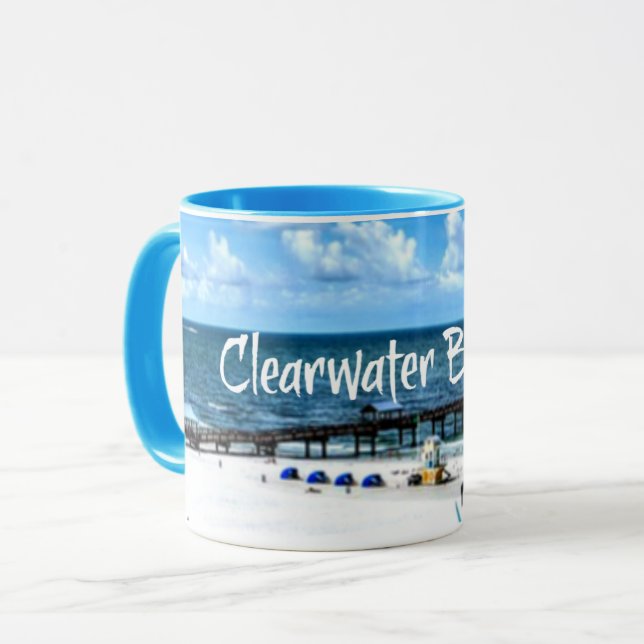 Vacker Clearwater Beach, Florida Mugg (Framsida vänster)