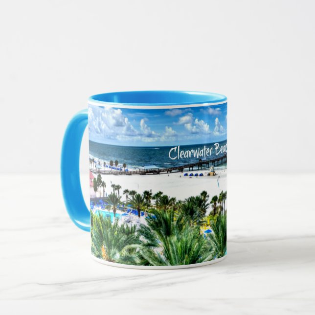 Vacker Clearwater Beach, Florida Mugg (Framsida vänster)