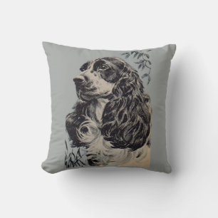 vacker cocker-spaniel kudde