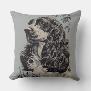 vacker cocker-spaniel kudde