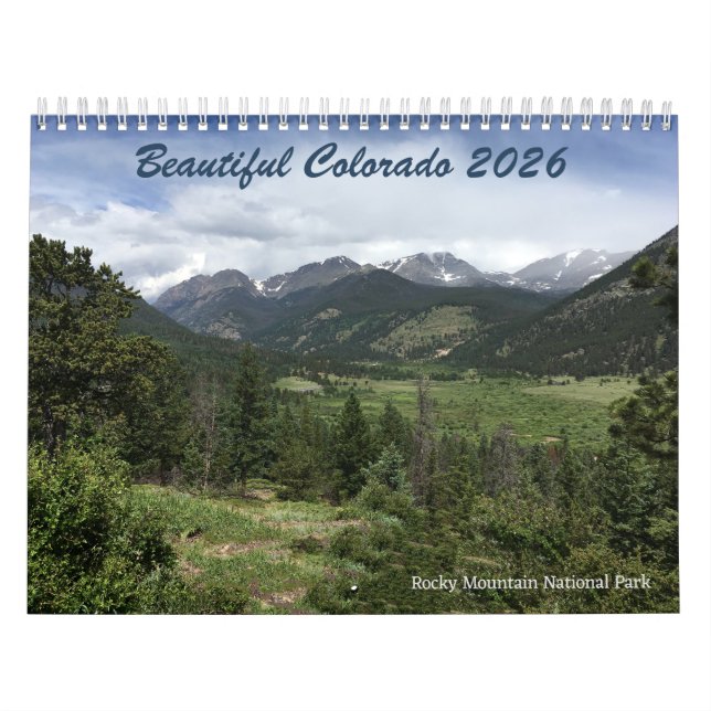 Vacker Colorado 12-månaders 2026 kalender (Omslag)