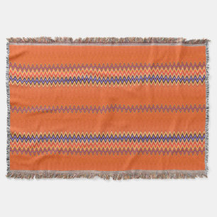 Vacker Colorful Zigzag Mönster Filt