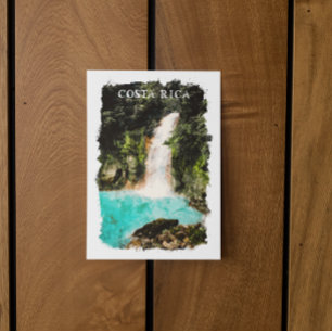 Vacker Costa Rica Watercolor Nature Vykort
