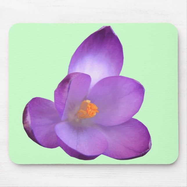 Vacker Crocus Mousepad Musmatta (Framsidan)