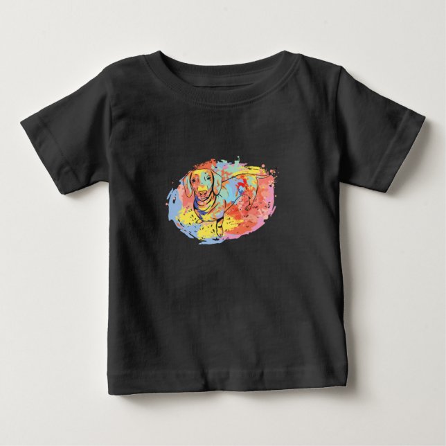 Vacker dachshund hund t shirt (Framsida)
