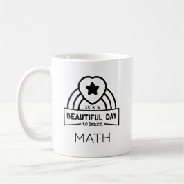 Vacker Dag Att Lära Sig Matematiklärare Kaffemugg
