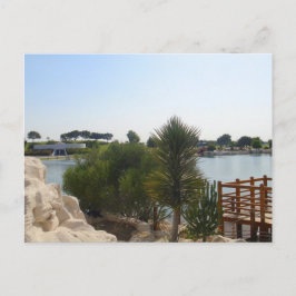 vacker dag på dammen vykort