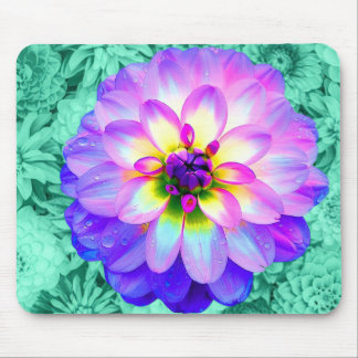 Vacker Dahlia Flower Mouse Pad Mat Musmatta