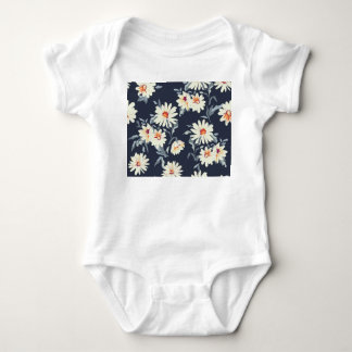 Vacker Daisy Blommönster: Sömlös Print T Shirt