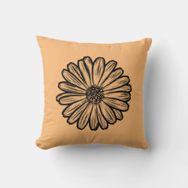 Vacker Daisy Flower, rasterbild Kudde