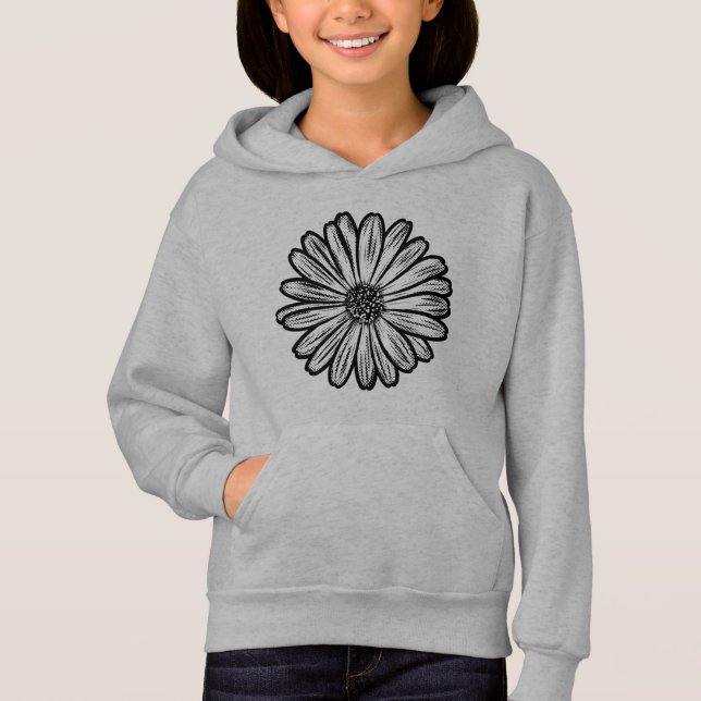 Vacker Daisy Flower, rasterbild T Shirt (Framsida)