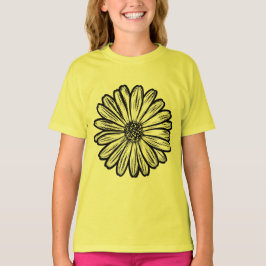 Vacker Daisy Flower, rasterbild T Shirt