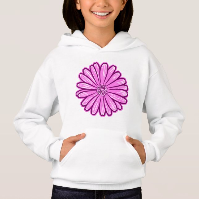 Vacker Daisy Flower, rasterbild T Shirt (Framsida)
