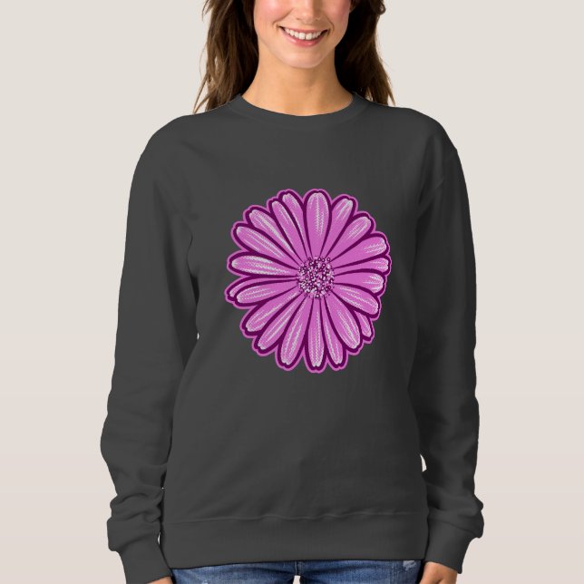 Vacker Daisy Flower, rasterbild T Shirt (Framsida)
