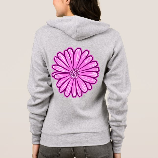 Vacker Daisy Flower, rasterbild T Shirt (Baksida)