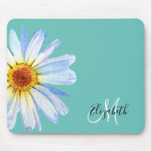 Vacker Daisy Vit Rosa Monogrammusmatta Musmatta