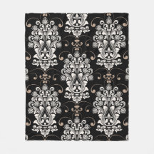 Vacker Damask sömlös mönster