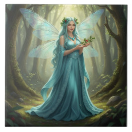 Vacker December Turcos Fairy Kakelplatta