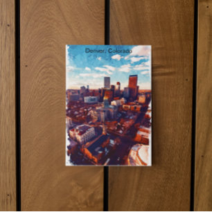Vacker Denver Colorado City View Vykort