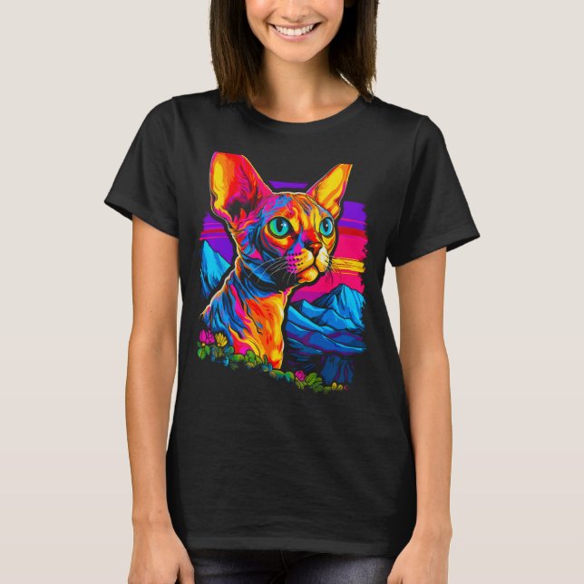 Vacker Devon Rex Cat T Shirt (Framsida)