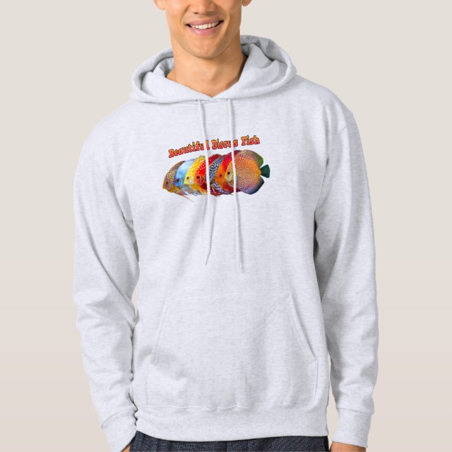 Vacker Discus Fish Hoodie (Framsida)