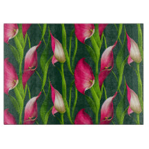 Vacker djärv rosa & grön Calla Lilly blommor