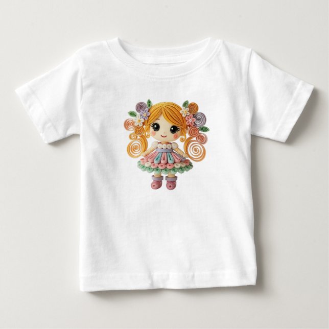 vacker dockklänning t shirt (Framsida)