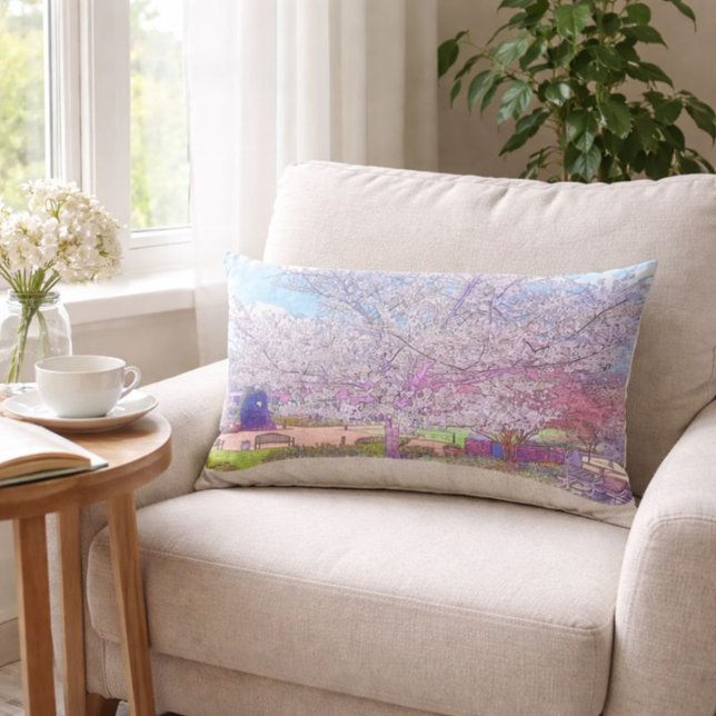 Vacker Dogwood Träd Lumbar Pillow Lumbarkudde (Skapare uppladdad)