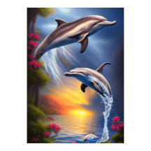 Vacker Dolphin Duo i Paradise