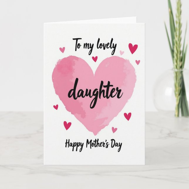 Vacker dotter morsdags kort (Framsida)