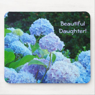 Vacker dotter! musmattor Blå hortensia
