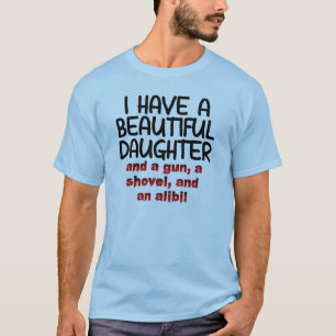 Vacker Dotter Pistol Spade Alibi Rollig T-Shirt