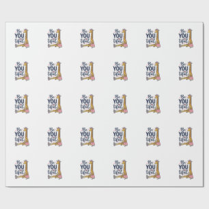 Vacker Du Giraff Rullskridsko Vintage T-Shirt De Presentpapper
