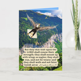 Vacker Eagle Scripture Isaiah 40:31 Kort
