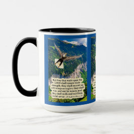 Vacker Eagle Scripture Isaiah 40:31 Mugg