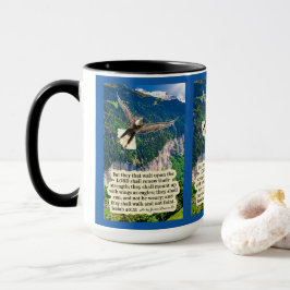 Vacker Eagle Scripture Isaiah 40:31 Mugg
