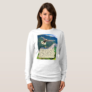 Vacker Eagle Scripture Isaiah 40:31 T Shirt