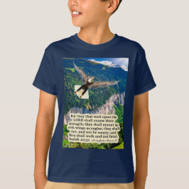 Vacker Eagle Scripture Isaiah 40:31 T Shirt