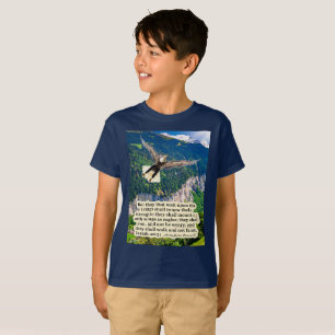 Vacker Eagle Scripture Isaiah 40:31 T Shirt