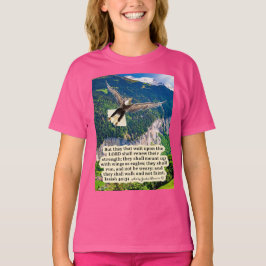 Vacker Eagle Scripture Isaiah 40:31 T Shirt