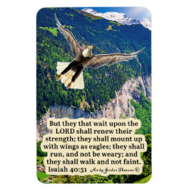 Vacker Eagle Scripture Magnet Isaiah 40:31