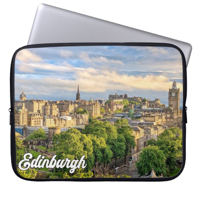 Vacker Edinburgh, Skottland, Storbritannien Laptop Fodral (Framsidan)
