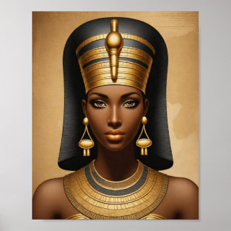 Vacker egyptisk drottning poster
