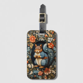 Vacker Ekorre William Morris-inspirerad Bagagebricka